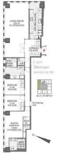 3LDKの間取りの画像