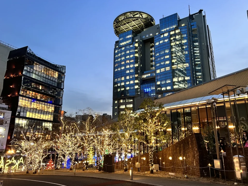 赤坂テラスの夜景の画像